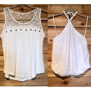 2 White Blousy Tank Top Bundle